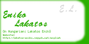 eniko lakatos business card